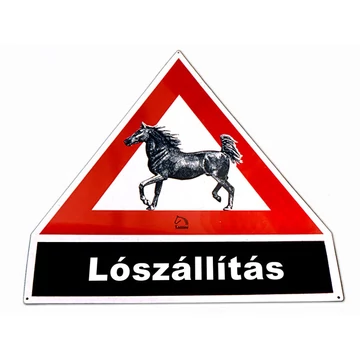 Jelzőtábla szállításhoz